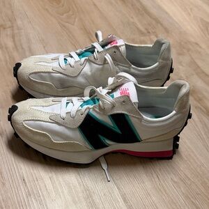 New Balance White and Black Athletic Shoes